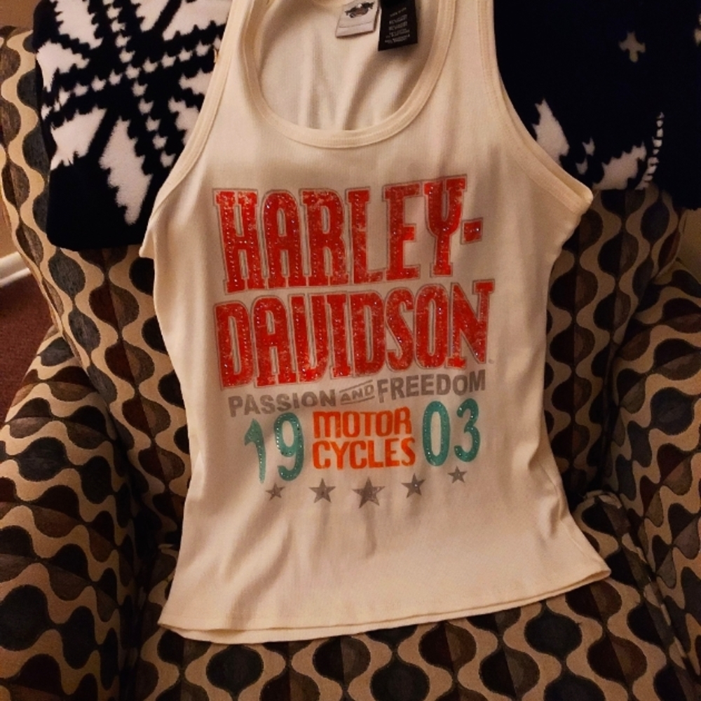 Gorgeous  wx Harley Davidson tank top